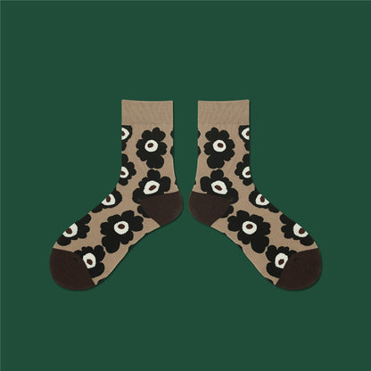 Retroinspirerade Blomstrumpor