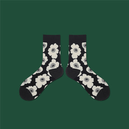 Retroinspirerade Blomstrumpor