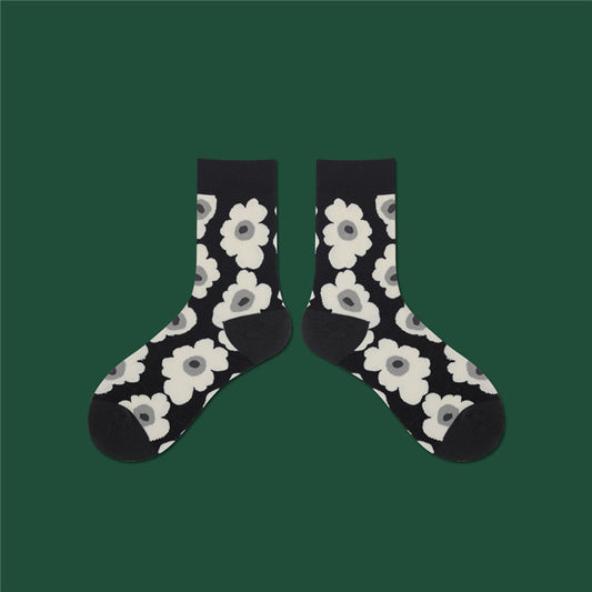 Retroinspirerade Blomstrumpor